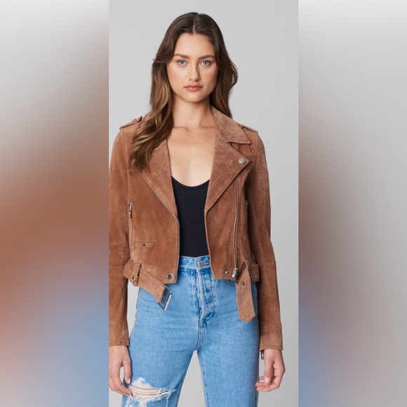Blank NYC Jackets & Blazers - BLANKNYC Suede Moto Jacket Size XS‎ Coffee Bean Brown